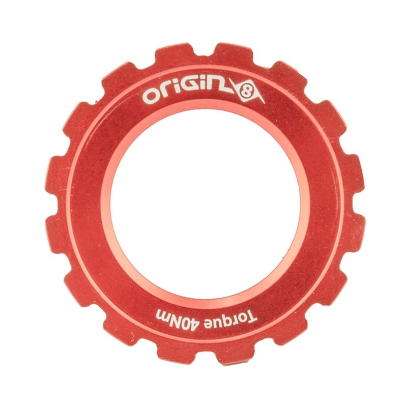 Brakes Origin8 Origin8 CenterLock Disc Lockring Orange Rotor Chocolate