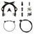 Brakes Alienation Alienation Vice-Grip U-Brake Frt or Rr Black Dark Slate Gray