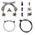 Brakes Alienation Alienation Vice-Grip U-Brake Frt or Rr Silver Dark Slate Gray