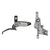 Disc Brake & Lever SRAM SRAM Level Ultimate Stealth Disc Brake Lever - Front Post Mount 4-Piston Carbon Lever Titanium Hardware BLK/Silver C1 Light Slate Gray