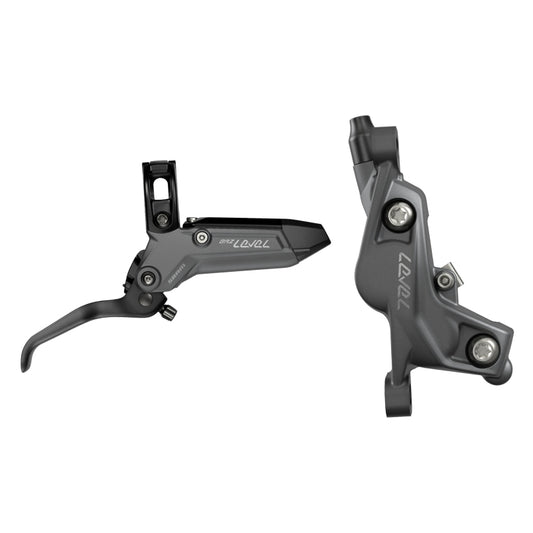 Disc Brake & Lever SRAM SRAM Level Bronze Stealth Disc Brake Lever - Rear Post Mount 4-Piston Aluminum Lever SS Hardware Dark Polar C1 Dark Slate Gray