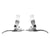 Brake Levers Black ops Black ops Hinged 2-Finger Lever Silver Pair 2 Finger Light Gray