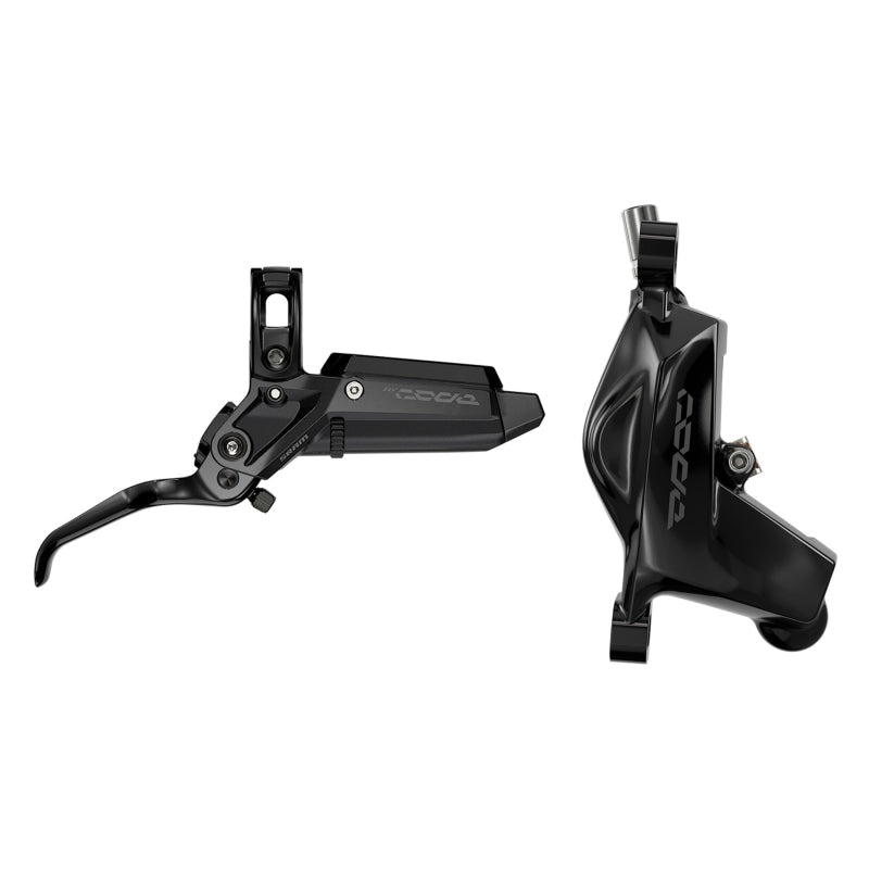 Disc Brake & Lever SRAM SRAM Code Silver Stealth Disc Brake Lever - Front Post Mount 4-Piston Aluminum Lever SS Hardware BLK C1 Dark Slate Gray