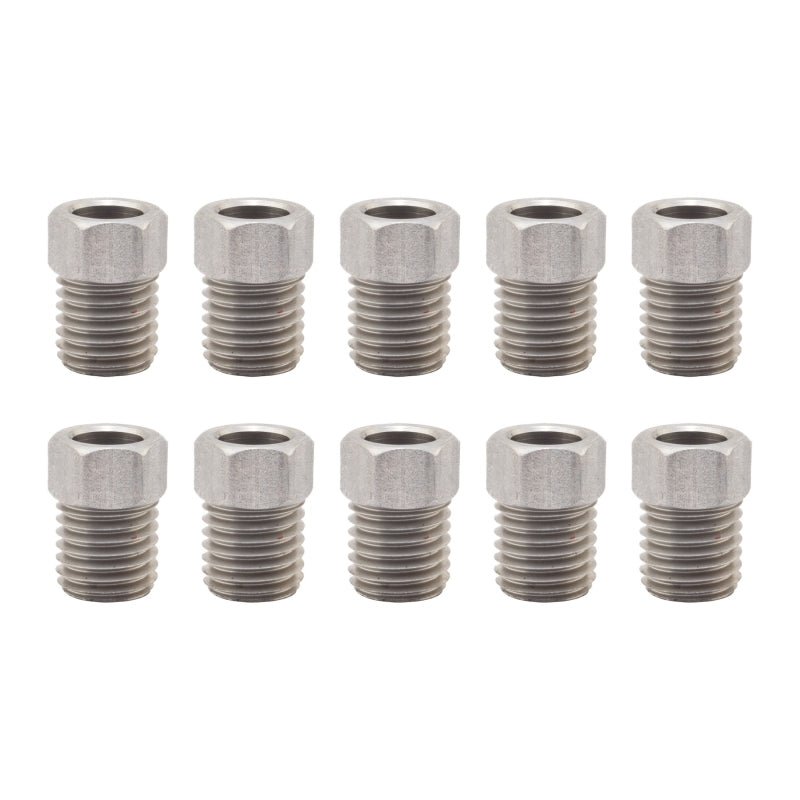 Brakes Sunlite Sunlite PT35 Brake Flare Nut PT35 Bag of 10 M8x1 Formula Flared Nut Gray