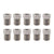 Brakes Sunlite Sunlite PT35 Brake Flare Nut PT35 Bag of 10 M8x1 Formula Flared Nut Gray
