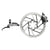 Disc Brake & Lever SRAM SRAM Maven Ultimate Stealth Disc Brake Lever - Rear Post Mount 4-Piston Aluminum Lever Titanium Hardware BLK/Silver A1 Gray