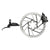 Disc Brake & Lever SRAM SRAM Maven Silver Disc Brake Lever - Rear Post Mount 4-Piston Aluminum Lever SS Hardware BLK A1 Gray