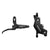 Disc Brake & Lever SRAM SRAM DB4 Disc Brake Lever - Left Front Rear 2000mm Hose Post Mount 4-Piston Aluminum Lever Diffusion BLK A1 Dark Slate Gray