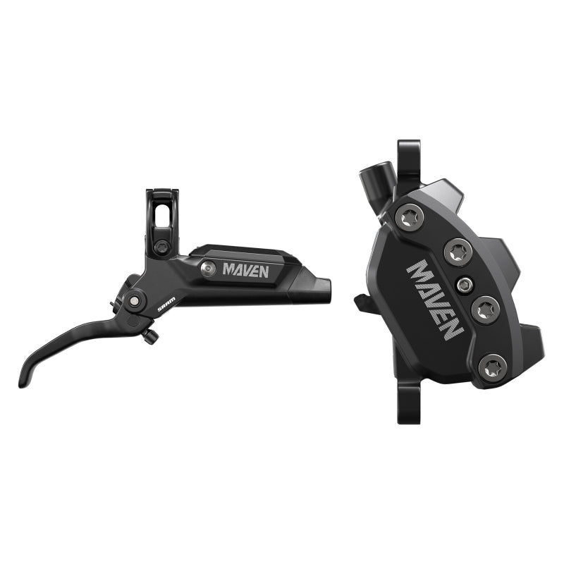Disc Brake & Lever SRAM SRAM Maven Base Disc Brake Lever - Rear Front 2000mm Hose Post Mount 4-Piston Aluminum Lever SS Hardware Diffusion BLK A1 Dark Slate Gray