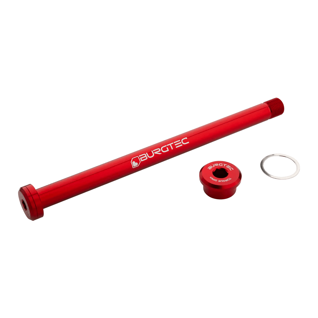 Burgtec Rocky Mountain 173mm Rear Axle - Race Red