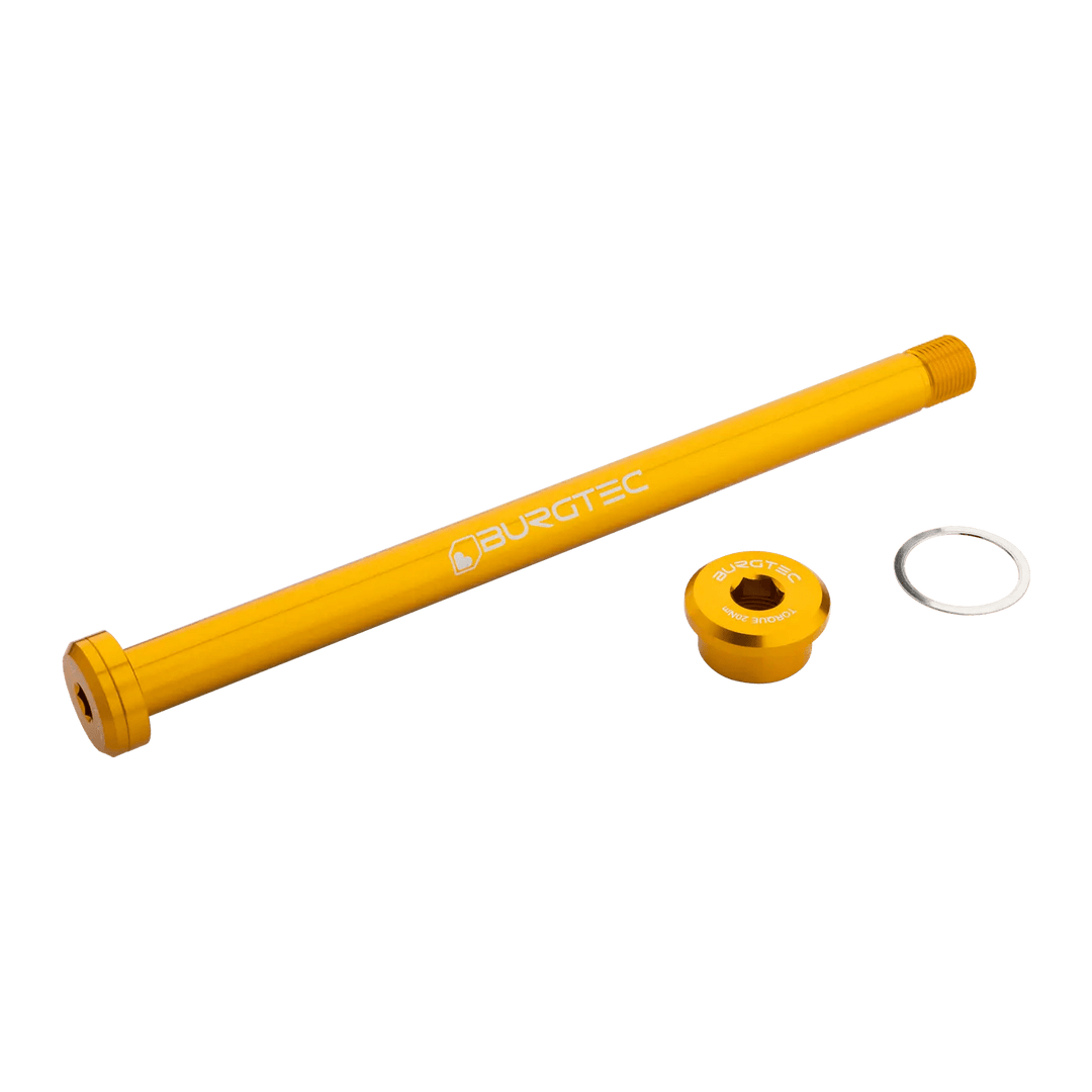 Burgtec Rocky Mountain 173mm Rear Axle - Burgtec Bullion Gold