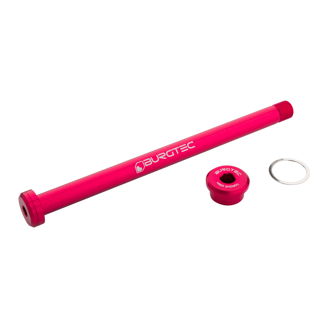 Burgtec Rocky Mountain 173mm Rear Axle - Toxic Barbie Pink