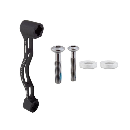 Origin8 TorqLite Post Mount Disc Adapter FT/RR Post Mount Post Mount Black +20mm