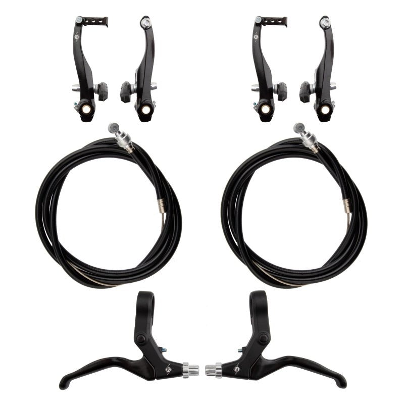 Brakes Origin8 Origin8 Sport Comp MTB V-Brake Set Front & Rear Black Dark Slate Gray