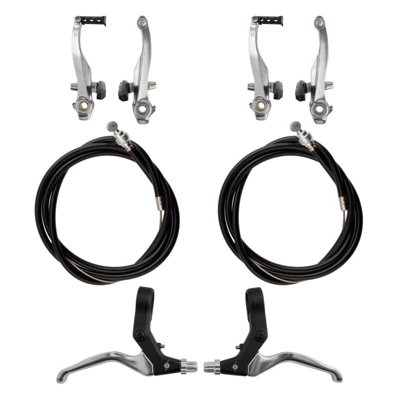 Brakes Origin8 Origin8 Sport Comp MTB V-Brake Set Front & Rear Silver Light Gray