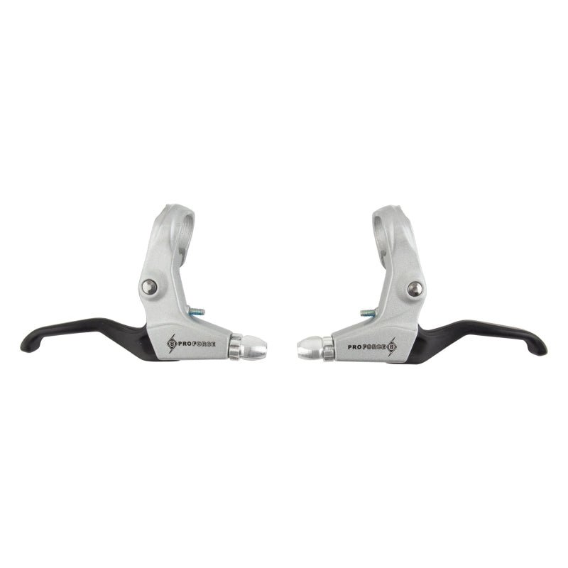 Brake Levers Origin8 Origin8 Pro Force Universal Levers Silver/Black Pair 2 Finger Universal Gray