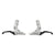Brake Levers Origin8 Origin8 Pro Force Universal Levers Silver/Black Pair 2 Finger Universal Gray