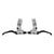 Brake Levers Black ops Black ops Bent Levers Silver/Black Pair Dark Gray