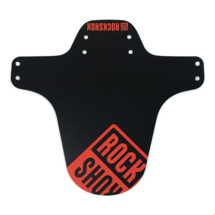 Clip-On Fender RockShox RockShox MTB Fender Black with Fire Red Print Light Coral