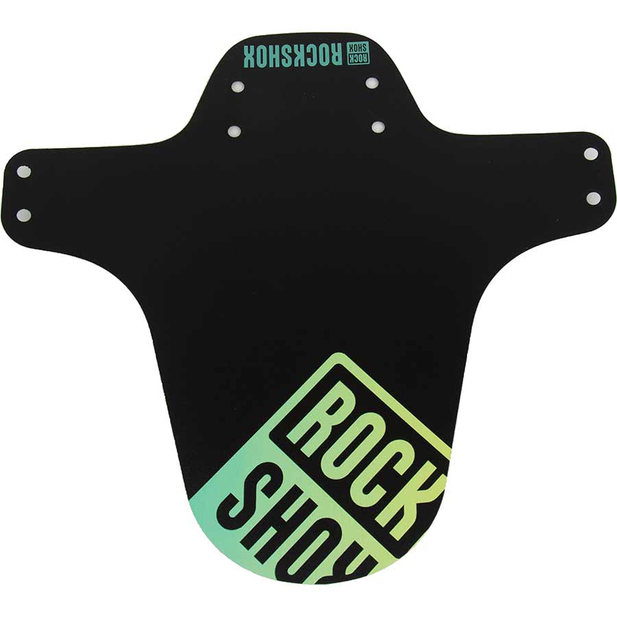 Front Fenders RockShox RockShox Fender Front Fender 26-29 Teal/Yellow Fade Black