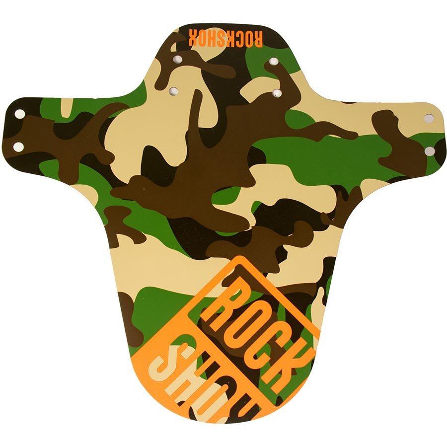 Front Fenders RockShox RockShox Fender Front Fender 26-29 Full Camo with Orange Dark Olive Green
