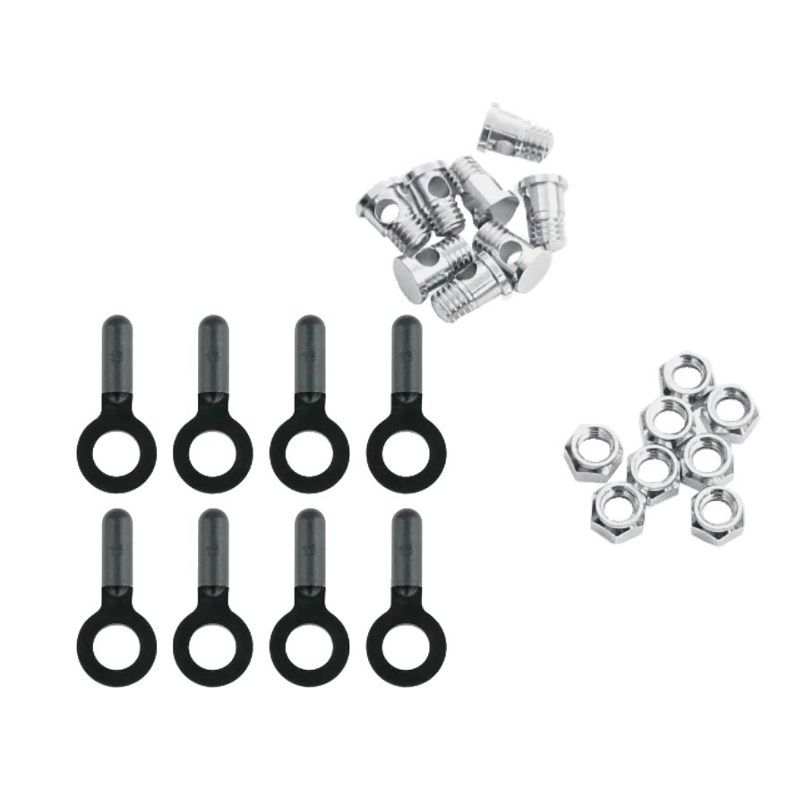 Fender Part SKS SKS Fender Eyebolt/Nut Set - 8-Pieces Dark Slate Gray