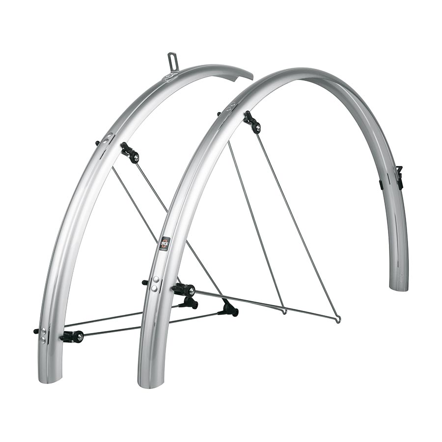 Full Coverage Fender SKS SKS B35 Bluemels Full Coverage Fender Set - 35mm 700 x 20-28 Silver Gray