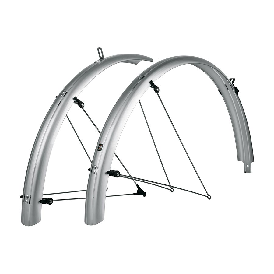 Full Coverage Fender SKS SKS B55 Bluemels Full Coverage Fender Set - 55mm 700 x 38-47 Silver Light Slate Gray