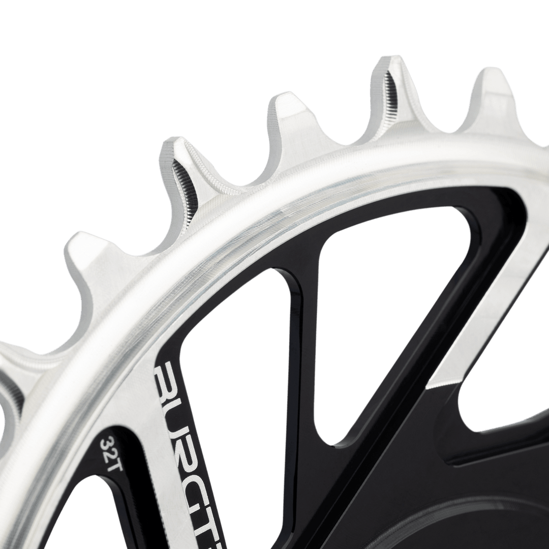 Burgtec 3mm Offset Thick Thin Chainring SRAM 8-Bolt 32T Blk