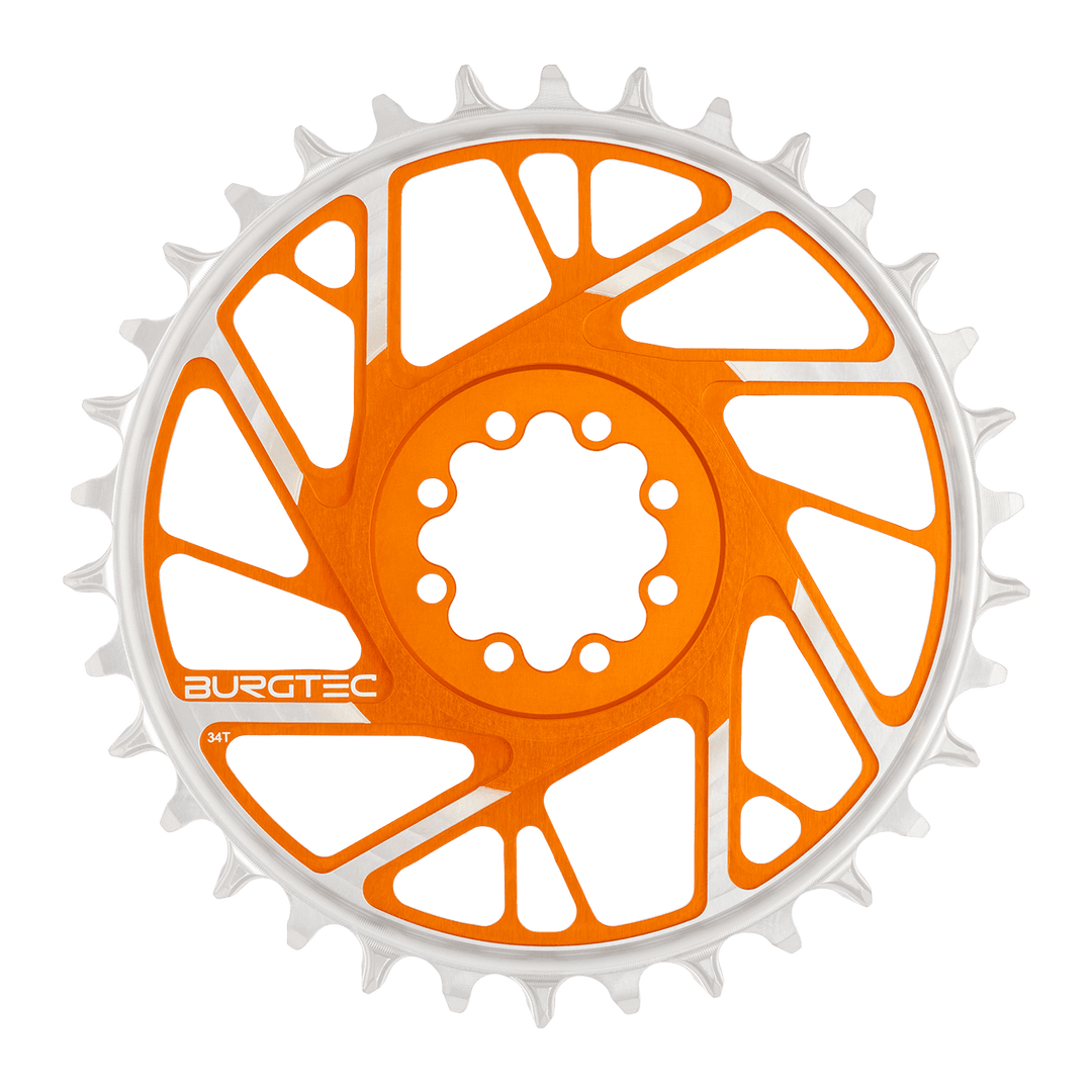 Burgtec 3mm Offset Thick Thin Chainring SRAM 8-Bolt 34T Org
