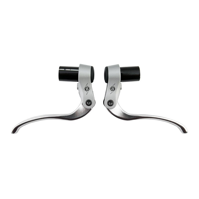 Brake Levers Origin8 Origin8 Multi-Sport Bar End Levers Silver Pair Gray