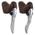 Brake Levers Origin8 Origin8 Classique Sport Road Levers Brown/Silver Pair Dark Slate Gray