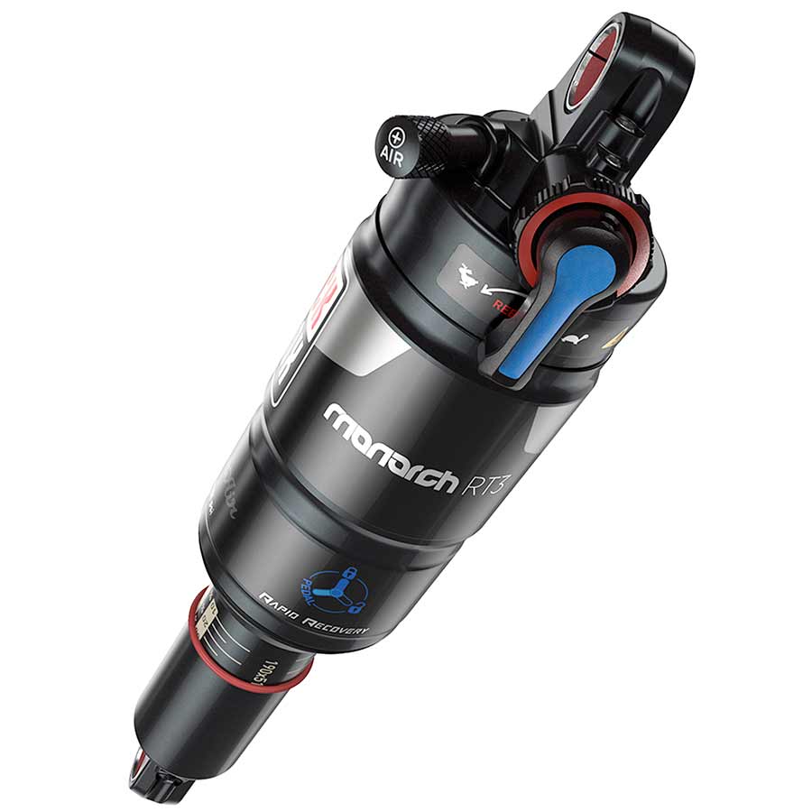 Rear Shocks RockShox RockShox Monarch RT3 Rear Shock 7.25x1.75" (184x44mm) D1 Dark Slate Gray