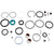 Rear Shock Parts & Service Kits RockShox RockShox Rear Shock Service Kit Kage 2013+ Not Compatible With Pre- 2013 Editions Dark Slate Gray