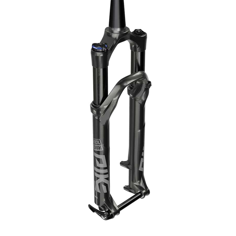 Suspension Fork RockShox RockShox Pike DJ Suspension Fork - 26" 140 mm 15 x 100 mm 40 mm Offset Gloss BLK A4 Dark Slate Gray