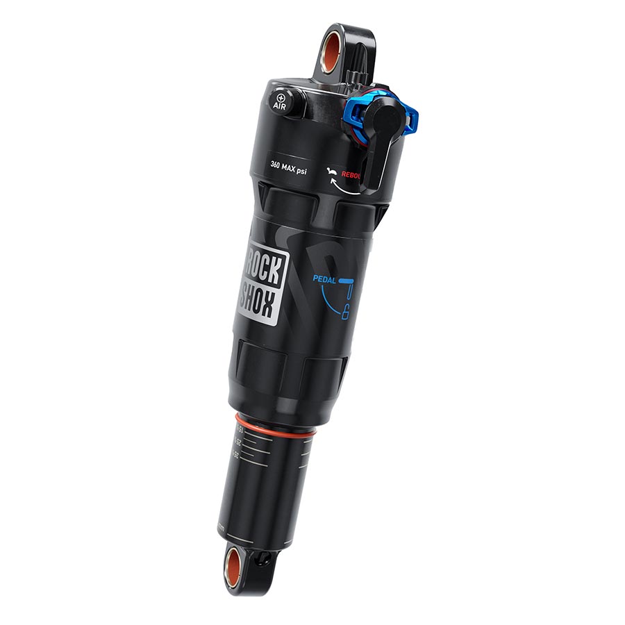 Rear Shocks RockShox RockShox Deluxe Ultimate RCT Rear Shock - 190 x 37.5mm LinearAir 2 Tokens Reb/LComp 380lb L/O Force Std C1 Yeti SB100 2018-2012 Dark Slate Gray