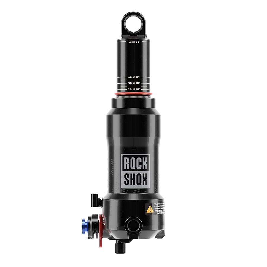 Rear Shocks RockShox RockShox Deluxe Nude RLC3 Rear Shock - 165 x 45mm DebonAir Prog 0 Tokens 1 Eff Token LM Tune 430 L/O Trunnion Scott Spark 2022+C1 Dark Slate Gray