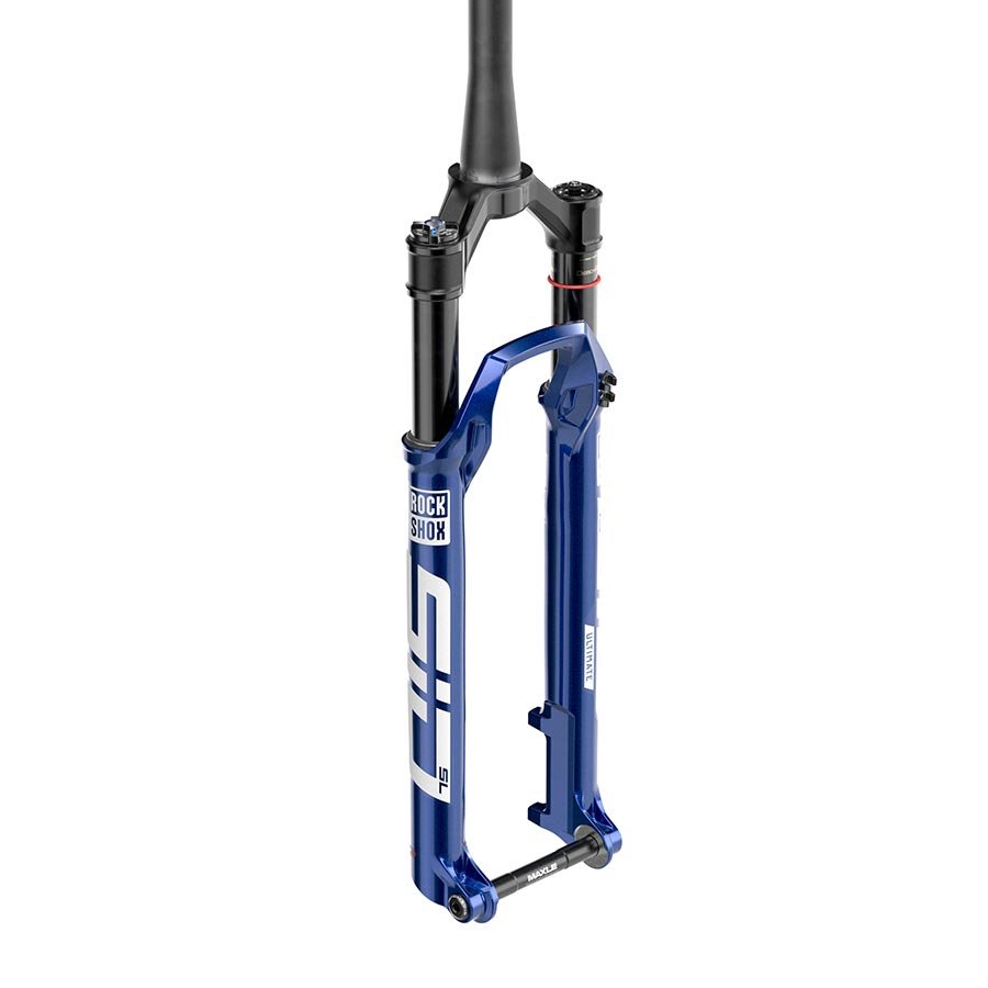 Suspension Fork RockShox RockShox SID SL Ultimate 3P D1 Suspension Fork 29 DebonAir 110mm 1-1/8-1.5 15x110mm TA Rake: 44mm Blue Remote: Sold Separately Dark Slate Gray