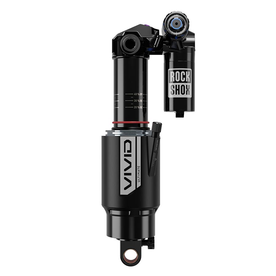 Rear Shocks RockShox RockShox Vivid Ultimate RC2T Rear Shock - 210 x 55 mm Vivid Air 4 Tokens Reb25/Comp30 L/O2 Std 8x20 C1 SC Levo 2020+ Dark Slate Gray