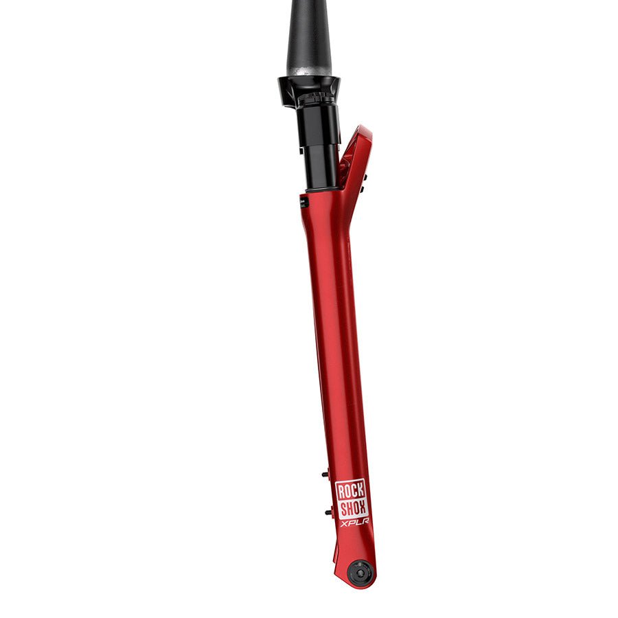 Suspension Fork RockShox RockShox RUDY Ultimate XPLR Race Day 2 Suspension Fork - 700c 40 mm 12 x 100 mm 45 mm Offset Electric Red A2 Brown