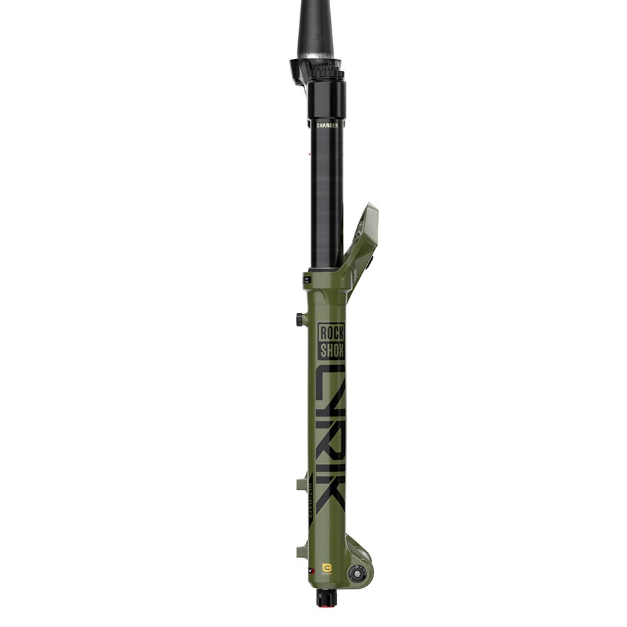 Suspension Fork RockShox RockShox Lyrik Ultimate Charger 3.1 RC2 Suspension Fork - 27.5" 160 mm 15 x 110 mm 44 mm Offset Green D2 Dark Slate Gray