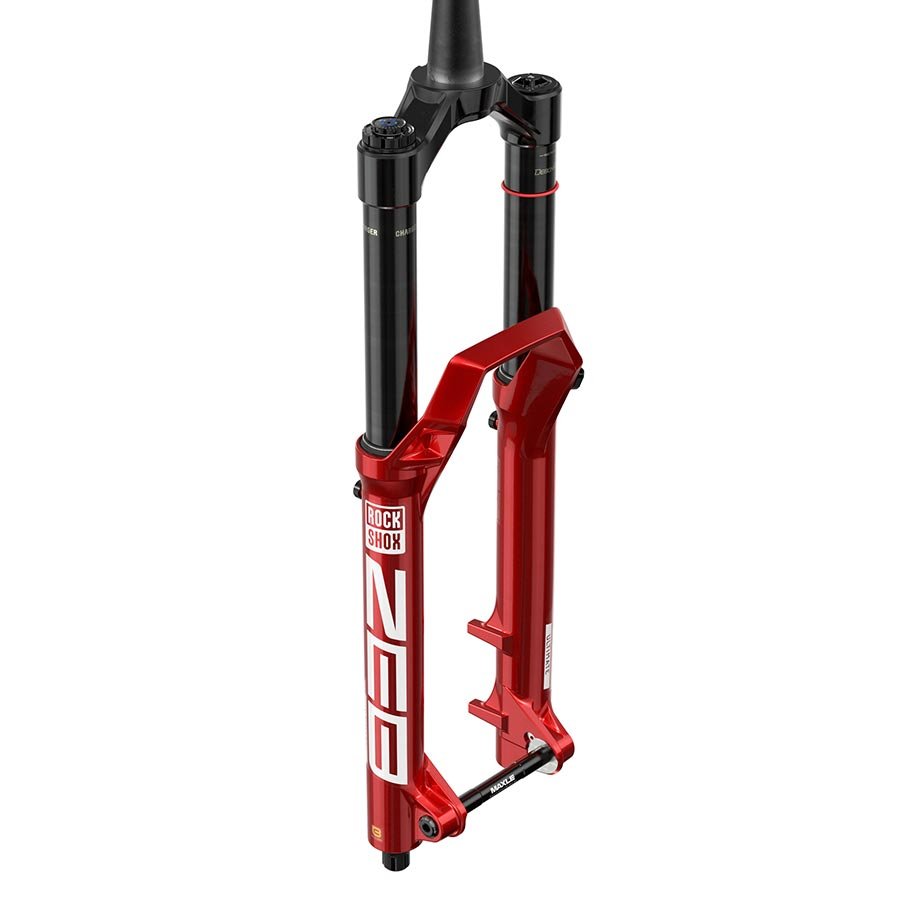 Suspension Fork RockShox RockShox ZEB Ultimate A3 Suspension Fork 27.5 DebonAir+ W/ButterCups 190mm 1-1/8-1.5 15x110mm TA Rake: 44mm Red Saddle Brown