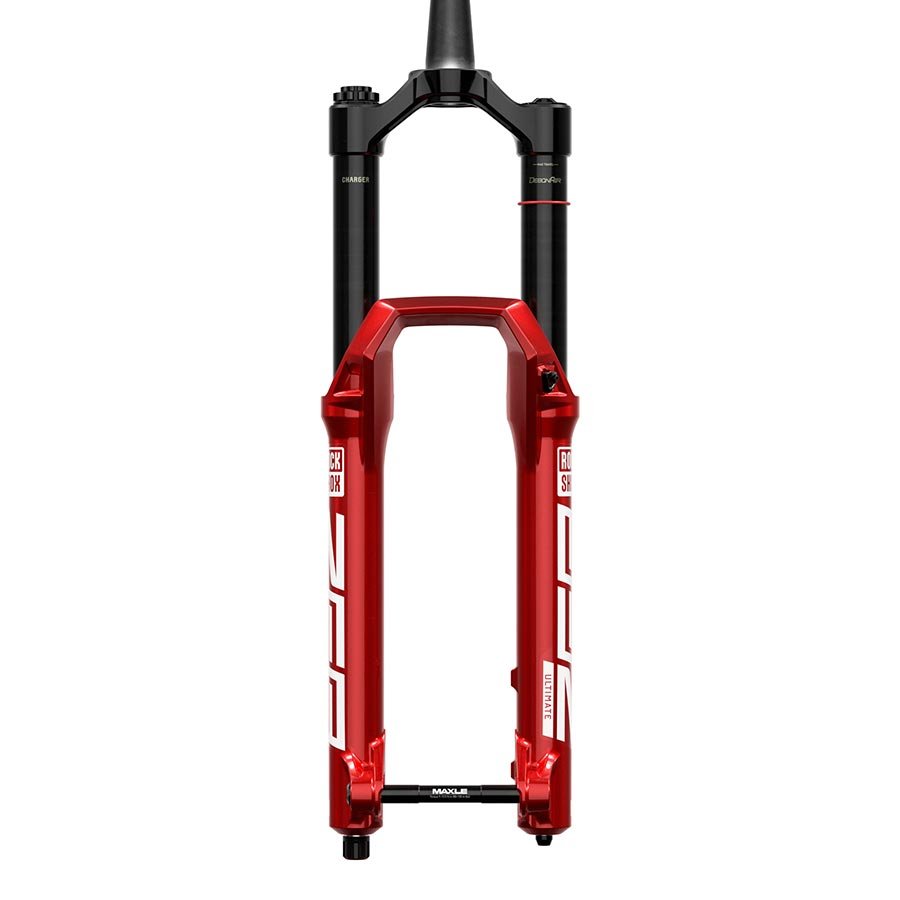 Suspension Fork RockShox RockShox ZEB Ultimate Charger 3.1 RC2 Suspension Fork - 29" 160 mm 15 x 110 mm 44 mm Offset Red A3 Dark Slate Gray