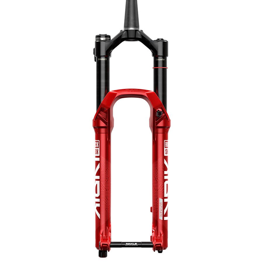 Suspension Fork RockShox RockShox Lyrik Ultimate Flight Attendant Charger 3.1 Suspension Fork - 29" 160 mm 15 x 110 mm 44 mm Offset Electric Red A3 Brown