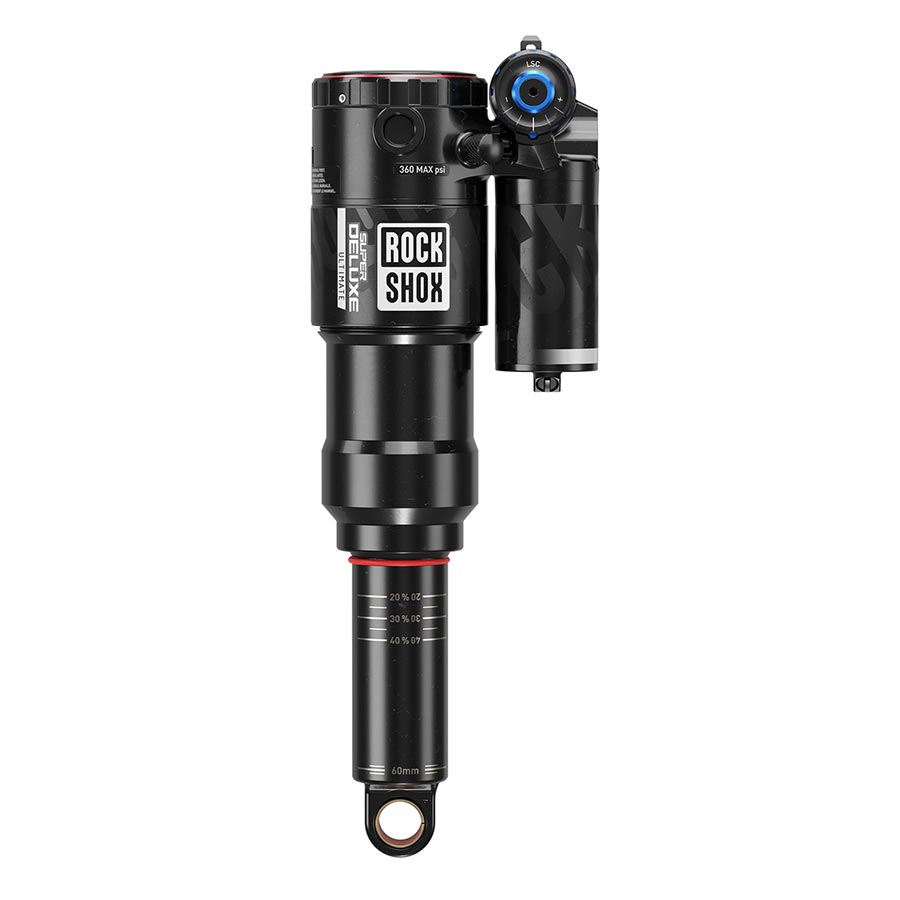 Rear Shocks RockShox RockShox SuperDlx Ultimt RC2T Shock (185x52.5mm) Trunnion (C2) Dark Slate Gray