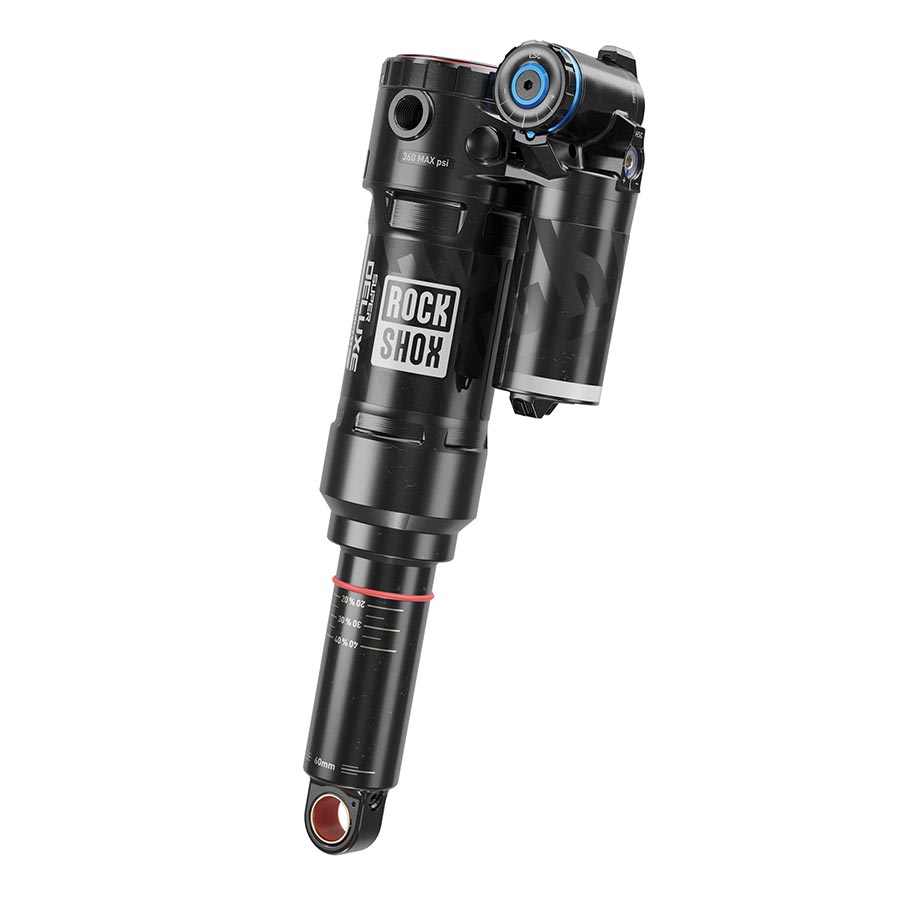 Rear Shocks RockShox RockShox Super Deluxe Ultimate C2 Rear shock 205x60 Shaft Eyelet: Trunnion Body Eyelet: Standard 0Neg/2Sleeve Tokens Reb25/Comp26 Lockout 4 Dark Slate Gray