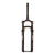 Suspension Fork RockShox RockShox Reba Gold 2P Remote B1 Suspension Fork 29 DebonAir 100mm 1-1/8-1.5 15x110mm TA Rake: 44mm Black Remote: Sold Separately Dark Slate Gray