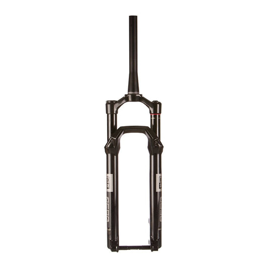 Suspension Fork RockShox RockShox Reba Gold 3P Crown B1 Suspension Fork 29 DebonAir 100mm 1-1/8-1.5 15x110mm TA Rake: 44mm Black Dark Slate Gray