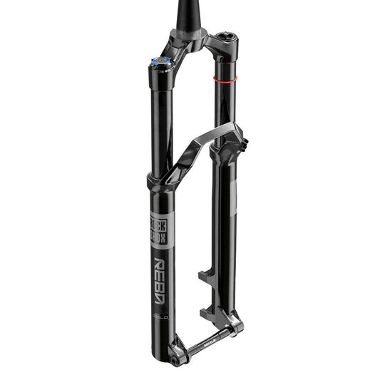 Suspension Fork RockShox RockShox Reba Gold 3P Crown B1 Suspension Fork 27.5 DebonAir 120mm 1-1/8-1.5 15x110mm TA Rake: 44mm Black Dark Slate Gray