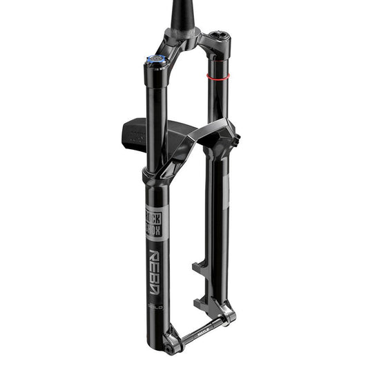 Suspension Fork RockShox RockShox Reba Gold 3P Crown B1 Suspension Fork 27.5 DebonAir 130mm 1-1/8-1.5 15x110mm TA Rake: 44mm Black Dark Slate Gray